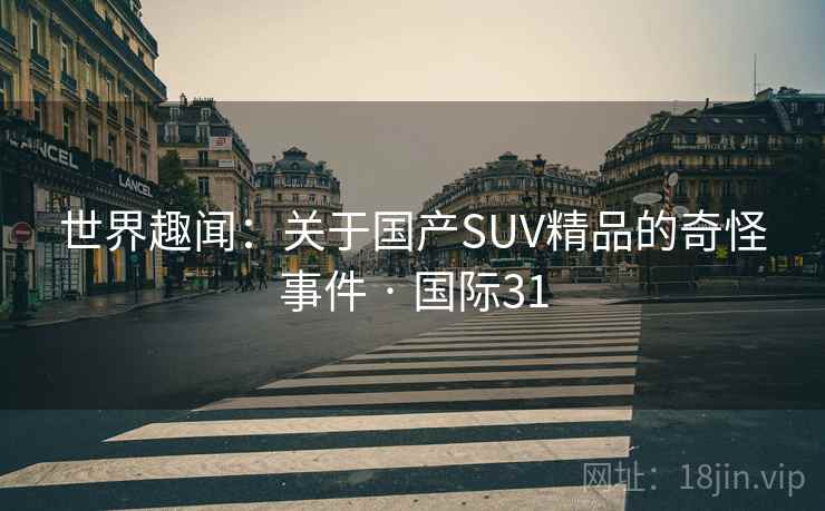 世界趣闻：关于国产SUV精品的奇怪事件 · 国际31  第2张