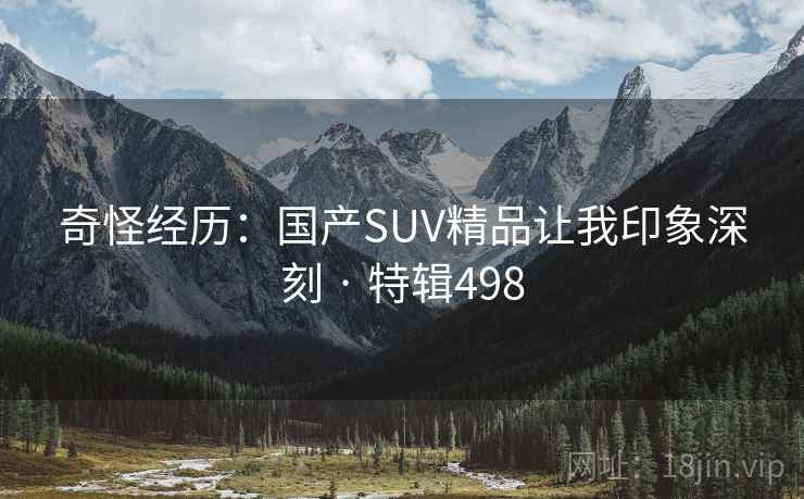 奇怪经历：国产SUV精品让我印象深刻 · 特辑498  第2张