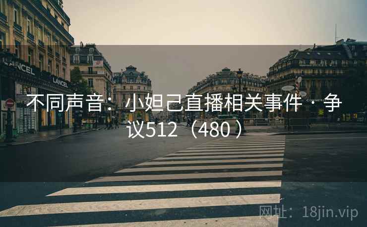不同声音：小妲己直播相关事件 · 争议512（480 ）  第2张